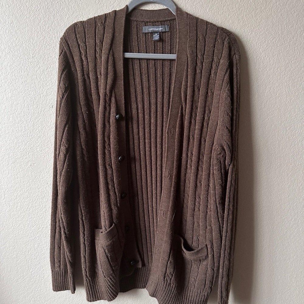 Croft & Barrow Brown Cardigan